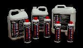 Picture of XT88 vehicle wash detergent in various size containers.